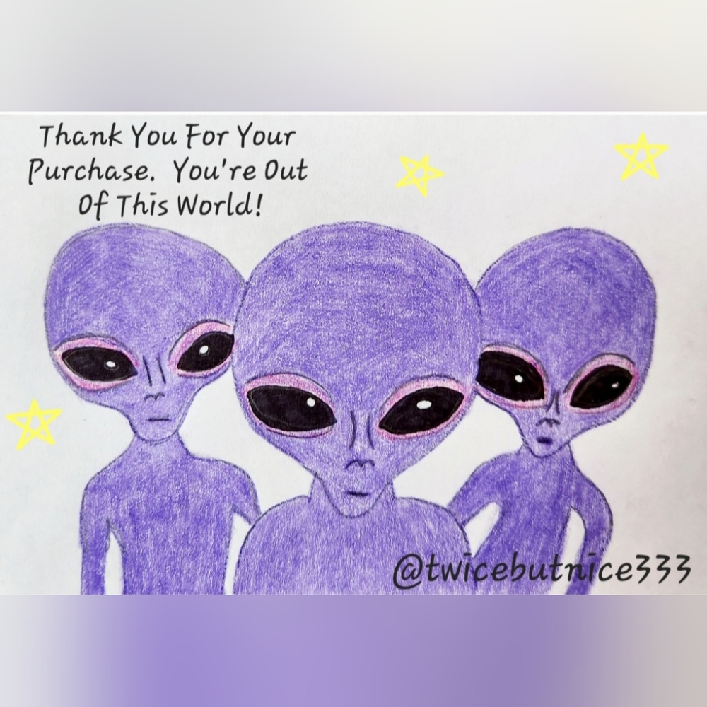 Custom Order @twicebutnice333 Alien Cards
